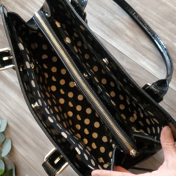 Kate Spade Black Patent Leather Purse - Picture 6 of 14